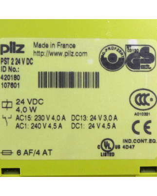 Pilz Sicherheitsschaltgerät PST 2 24V DC Id.Nr. 420180 OVP