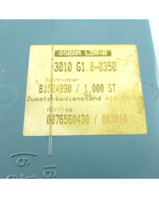 Osram / Telemecanique Bedienstand 3010 G1.8-0350 B1524990 GEB
