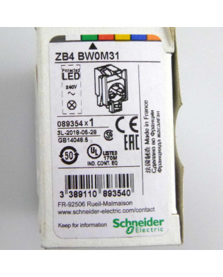 Schneider Electric Hilfsschalterblock ZB4 BW0M31 089354 OVP