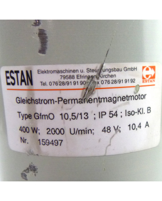 ESTAN Gleichstrommotor Gfm0 10,5/13 NOV