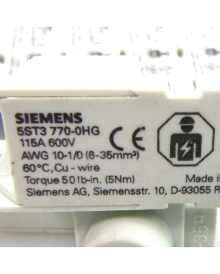 Siemens Anschlussklemme 5ST3770-0HG (14Stk.) NOV