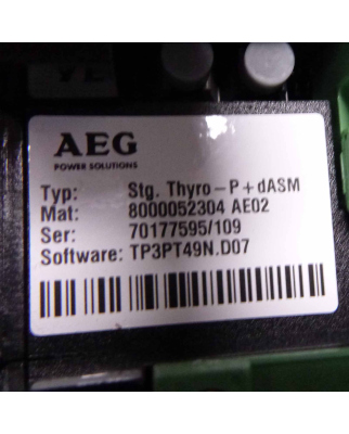 Advanced Energy Thyristor-Leistungssteller THYRO-P 1P 500-170 H-ASM GEB