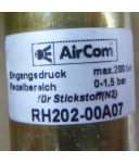 AirCom Druckregler für Stickstoff (N2) RH202-00A07 0-1,5bar OVP