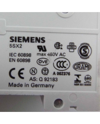 Siemens Leitungsschutzschalter 5SX2 320-7 NOV