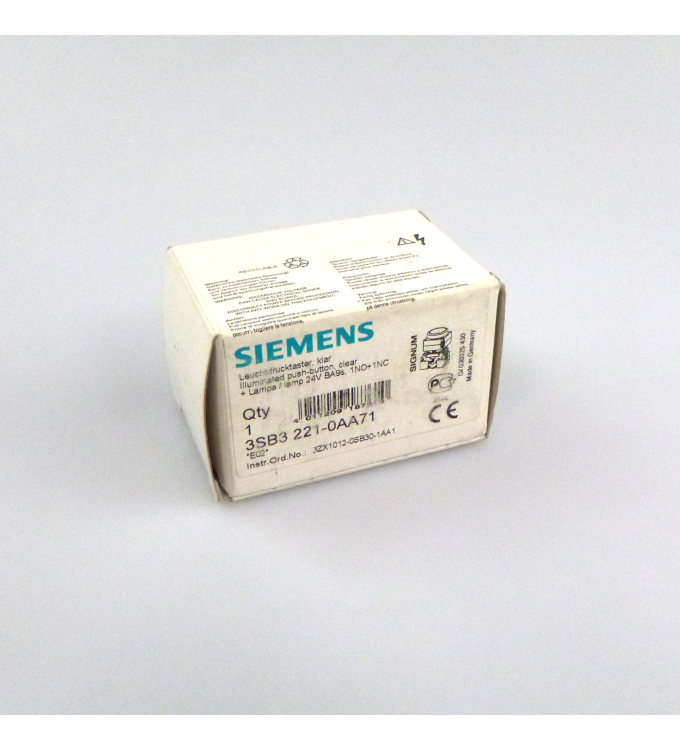 Siemens Leuchtdrucktaster 3SB3 221-0AA71 OVP