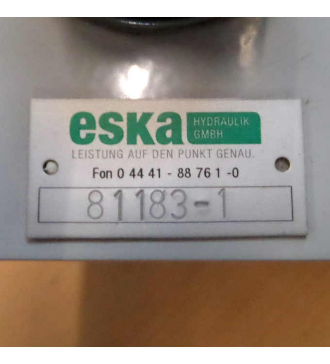 ESKA Hydraulik Aggregat 81183-1 + 1TZ9003-1AB42-2FA4-Z NOV