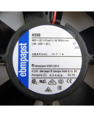 ebm-papst Lüfter 4398 48V GEB