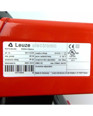 Leuze Laserscanner Rotoscan ROD4-50plus 50113226 OVP