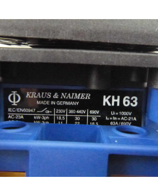 Kraus&Naimer Hauptschalter KH63.T204/D-A001.E OVP