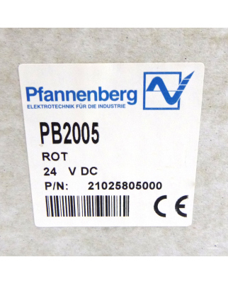 Pfannenberg Blitzleuchte PB2005 ROT 24VDC OVP 