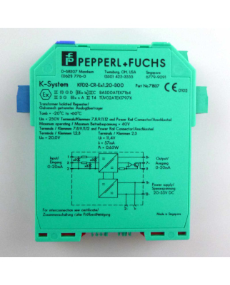 Pepperl+Fuchs KFD2-CR-Ex1.20-300 71837 - Trennschaltverstärker