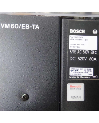 Bosch Versorgungsmodul VM 60/EB-TA 1070054344 REM