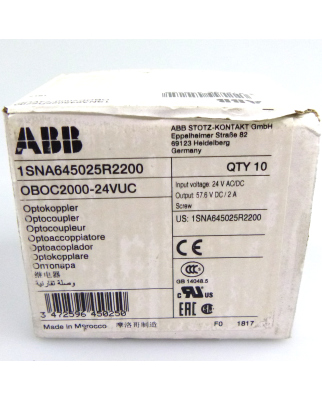 ABB Optokoppler OBOC2000-24VUC (7Stk.) OVP