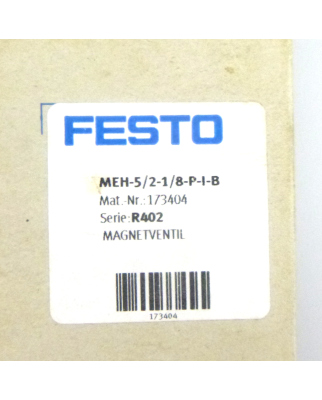 Festo Magnetventil MEH-5/2-1/8-P-I-B 173404 OVP