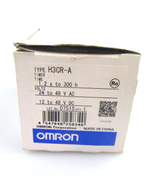 Omron Zeitrelais H3CR-A 0,05s-300h 24-48VAC 12-48VDC OVP