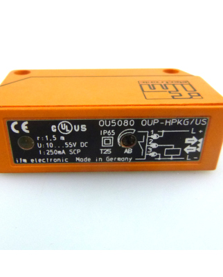 ifm Reflexionslichtschranke OU5080 OUP-HPKG/US-100-DPO GEB