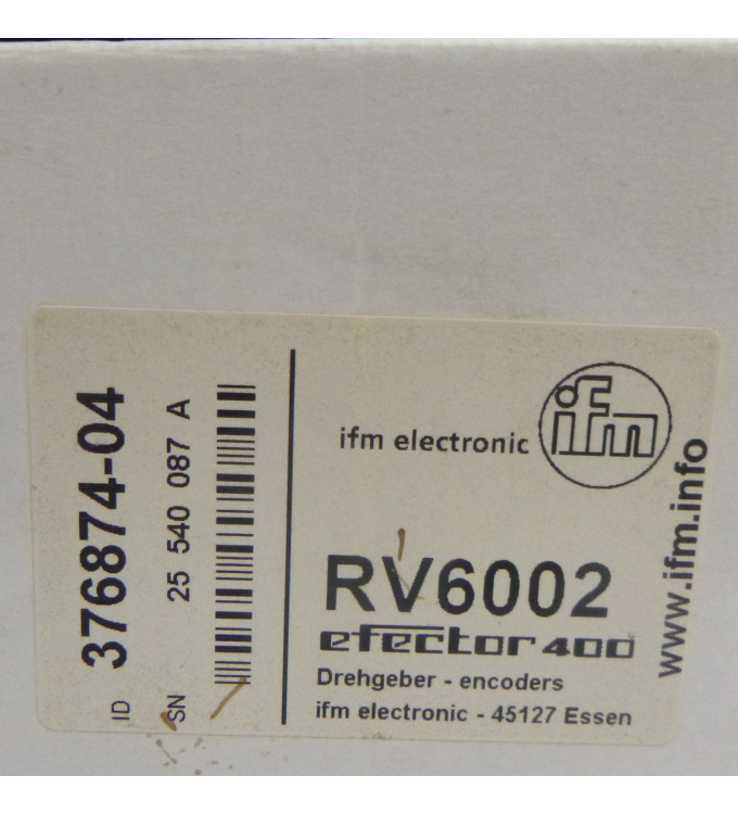 IFM Electronic/Heidenhain Incremental Rotary Encoder RV6002 RV-0060-I24/L2 376874-0 