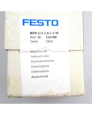 Festo Magnetventil MTH-5/2-7,0-L-S-VI 151700 SIE