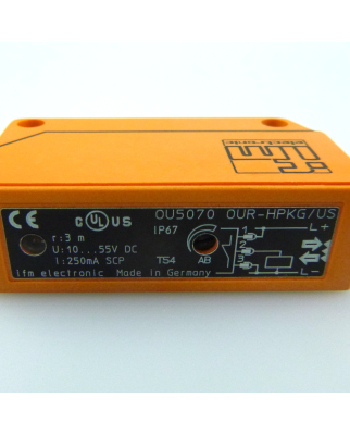 ifm Reflexlichtschranke OU5070 OUR-HPKG/US-100-DPO OVP