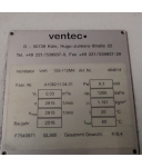 Ventec Ventilator VHR125-112MA 464614 0,33 m³/s  2915 1/min 8,3kW NOV