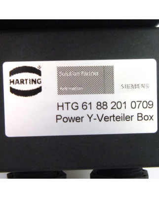 Harting/Siemens Power Y-Verteiler Box HTG 61 88 201 0709 NOV