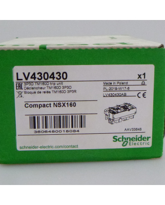 Schneider Electric Auslöseeinheit NSX160 LV430430 OVP