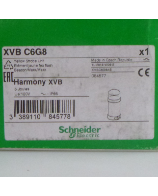 Schneider Electric Leuchtelement XVBC6G8 084577 gelb OVP
