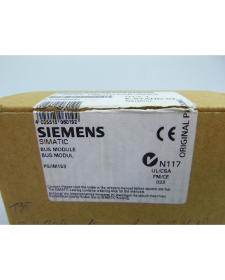 Simatic S7 Busmodul 6ES7 195-7HA00-0XA0 E-Stand:02 OVP