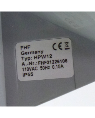 FHF Hupe HPW12 FHF21226106 110VAC 50Hz GEB