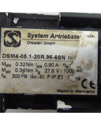 System Antriebstechnik Drehstrom-Motor DSM4-05.1-20R.96-6SN GEB