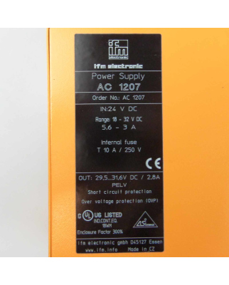 ifm AS-Interface Power Supply AC1207 GEB