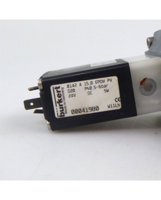 bürkert Magnetventil 041980 24VDC PN0.5-6bar NOV