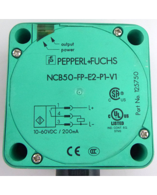 Pepperl+Fuchs Induktiver Sensor NCB50-FP-E2-P1-V1 125750 GEB
