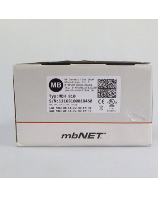 MB Connect Line Industrie Router MDH 810 OVP
