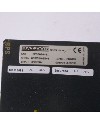 BALDOR Frequenzumrichter BSC2060-01 26467A GEB
