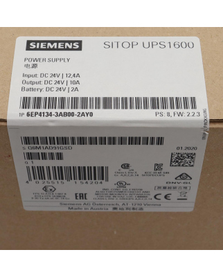 SITOP UPS1600 6EP4134-3AB00-2AY0 SIE