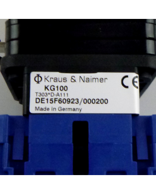 Kraus&Naimer Hauptschalter KG100.T303*D-A111.E OVP