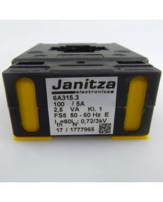 Janitza Electronic Aufsteckstromwandler 6A315.3 100/5A OVP