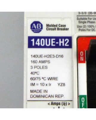 Allen Bradley Schütz 140UE-H2E3-D16 GEB