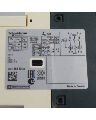 Schneider Electric Motorschutzschalter GV2L32 TeSys-037613 OVP