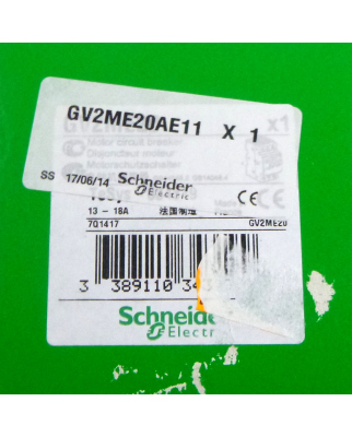 Schneider Electric Motorschutzschalter GV2ME20AE11 OVP