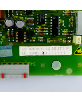 Siemens Anpassungsbaugruppe 6SC9830-0HF50 E-Stand: C GEB