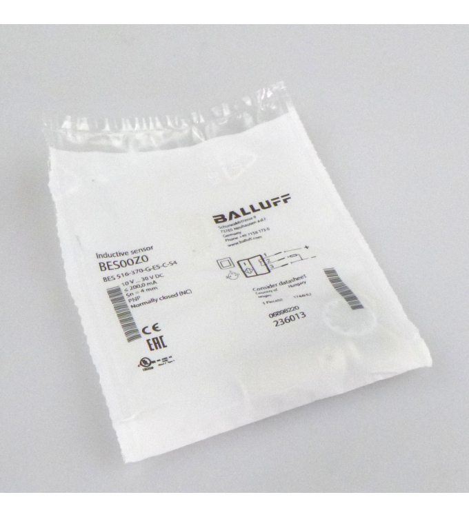 Balluff induktiver Näherungsschalter BES 516-370-G-E5-C-S4 OVP