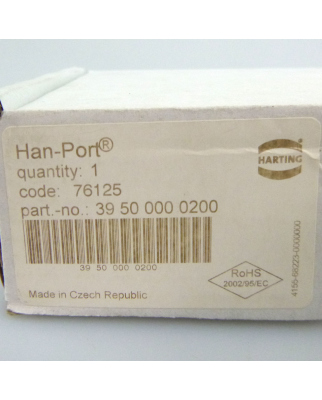 Harting Han-Port Doppeleinbaurahmen 39 50 000 0200 OVP
