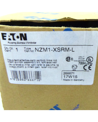 Eaton Hauptschalterbausatz NZM1-XSRM-R 266673 OVP