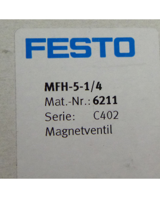 Festo Magnetventil MFH-5-1/4 6211 OVP