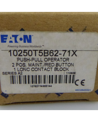 Eaton Push Button 10250T5B62-71X 110606 OVP
