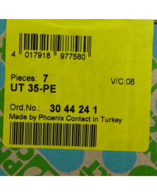 Phoenix Contact Schutzleiter-Reihenklemme UT 35-PE 3044241 (7Stk.) SIE