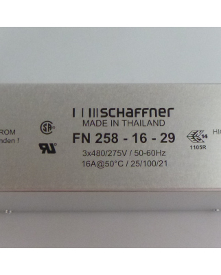 Schaffner Netzfilter FN258-16-29 800761 OVP