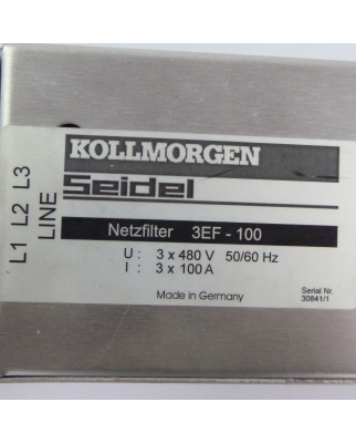 Kollmorgen-Seidel Netzfilter 3EF-100 GEB